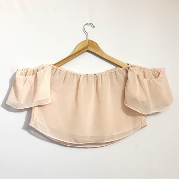 Off The Shoulder Flowy Crop Top | Forever 21 - Picture 4 of 5